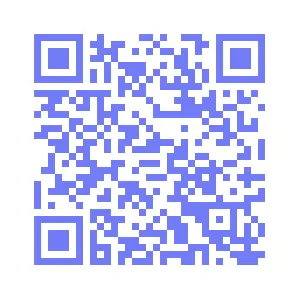 Ejemplo de un código QR de texto con un mensaje corto